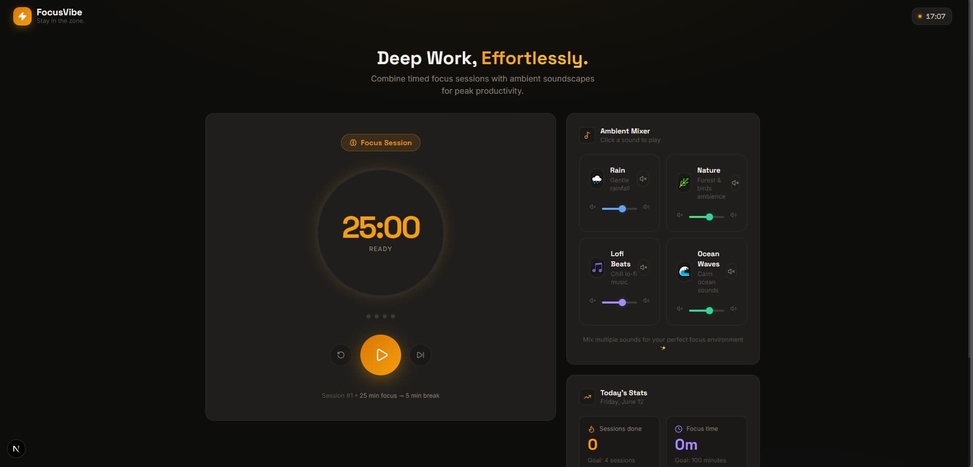 Focus Vibe Project